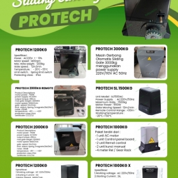 Mesin Remot Pintu Pagar Barrier Sliding Otomatis Merk PROTECH Autogate – Terpercaya & Bergaransi!
